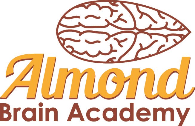 almond yellow brown final logo